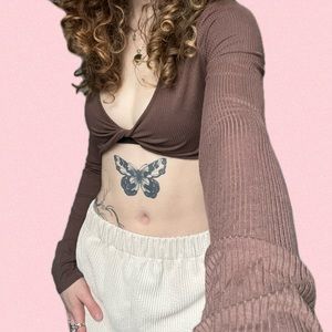 ❤️ Cute ribbed party top ❤️